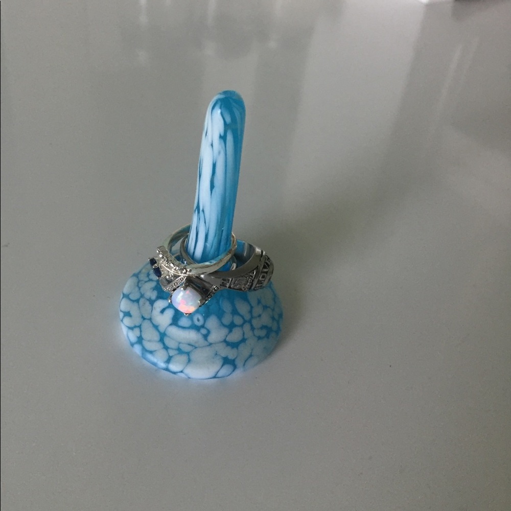 Blown Glass Ring Holder