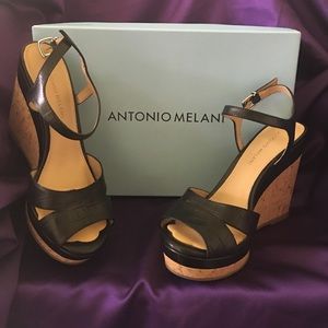 Antonio Melani wedges Black
