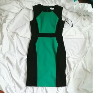 Calvin Klein Colorblock Sheath Dress NWOT