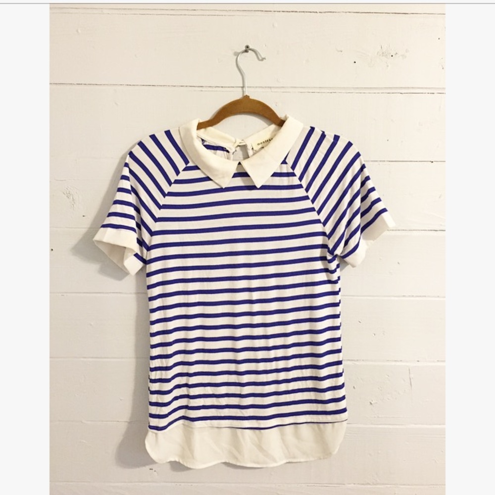 Short sleeve striped top