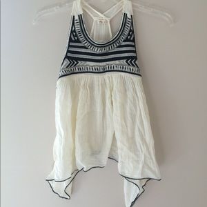 Hollister beaded embroidered tank top