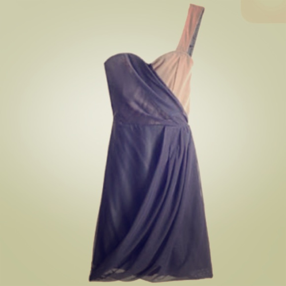 Draped Olive and Navy Dress - Size M, NWT