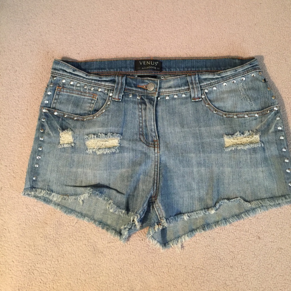 Venus boho denim shorts