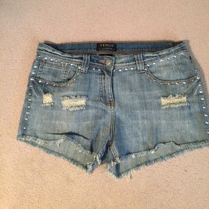 Venus boho denim shorts