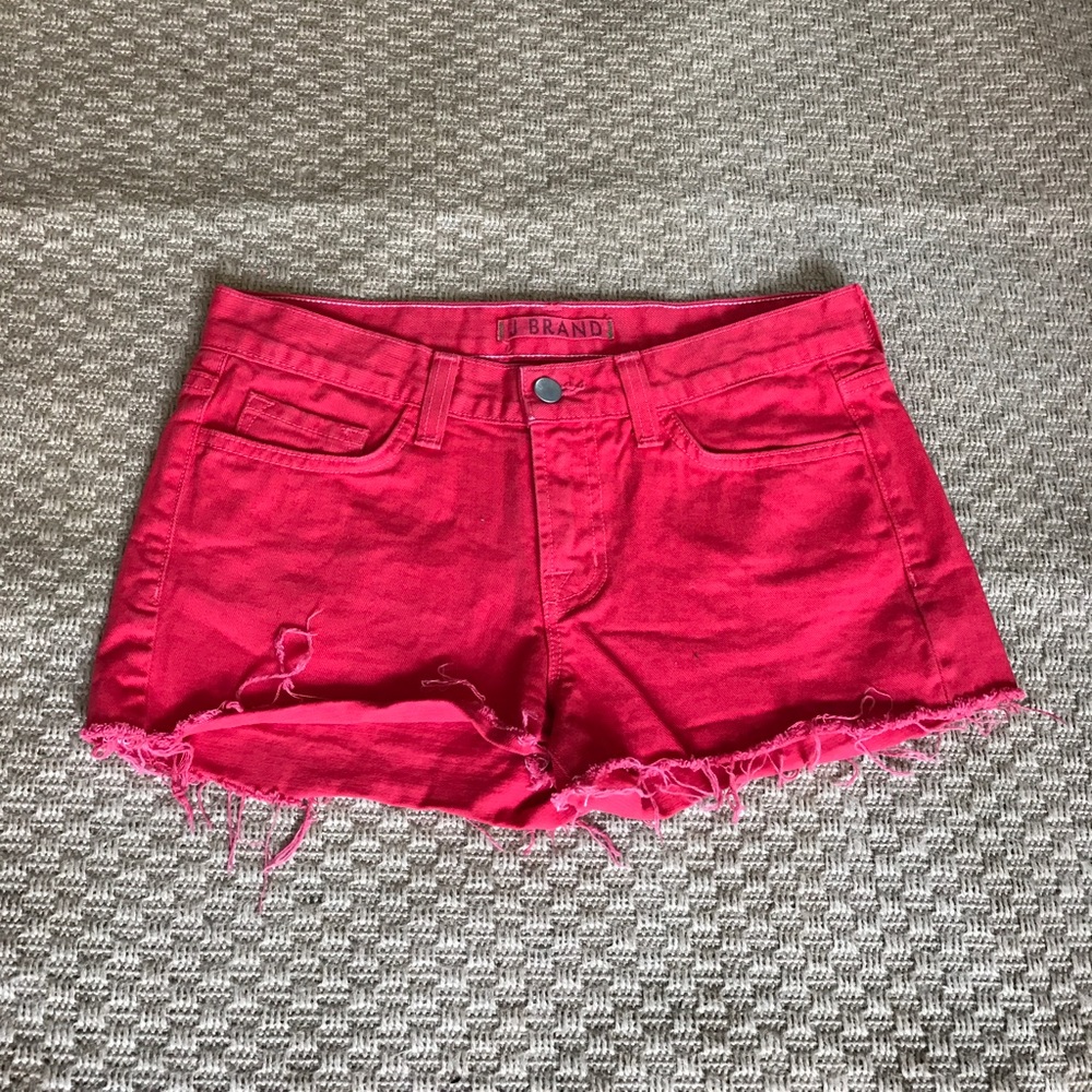 J BRAND DENIM JEANS IN RED SIZE 25