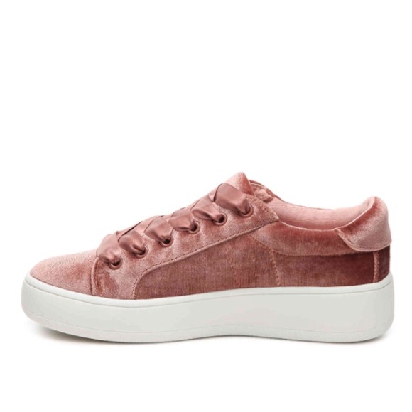 Steve Madden Bertie Velvet Lace up Sneaker 6 - Picture 2 of 5