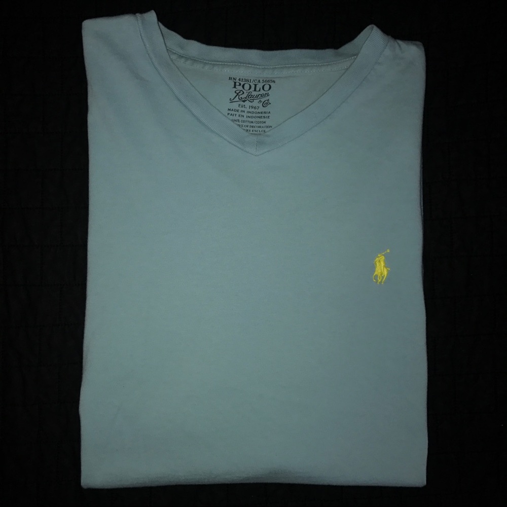 Baby Blue Polo V-Neck