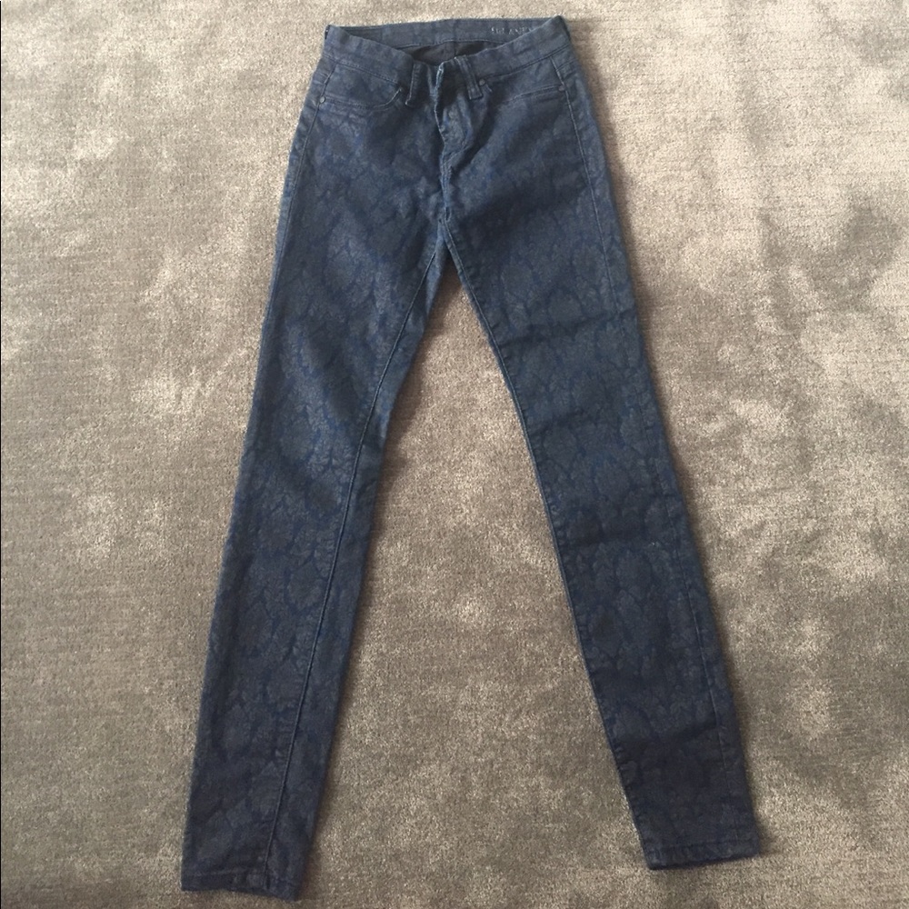 BlankNYC Printed dark wash blank jeans