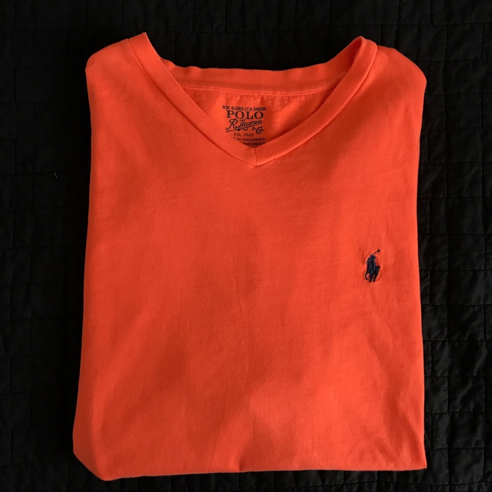 Orange Polo V-Neck