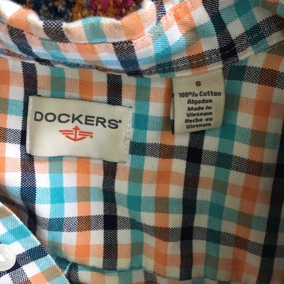 Mens plaid Dockers Long Sleeve Button Down Shirt - Picture 2 of 2