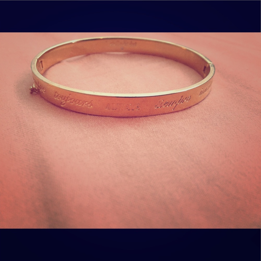 Rose gold inspirational bracelet