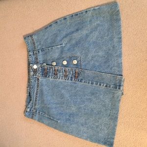 Vintage boho denim skirt