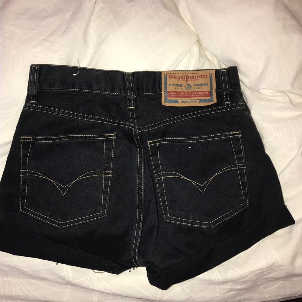 High waisted diesel shorts