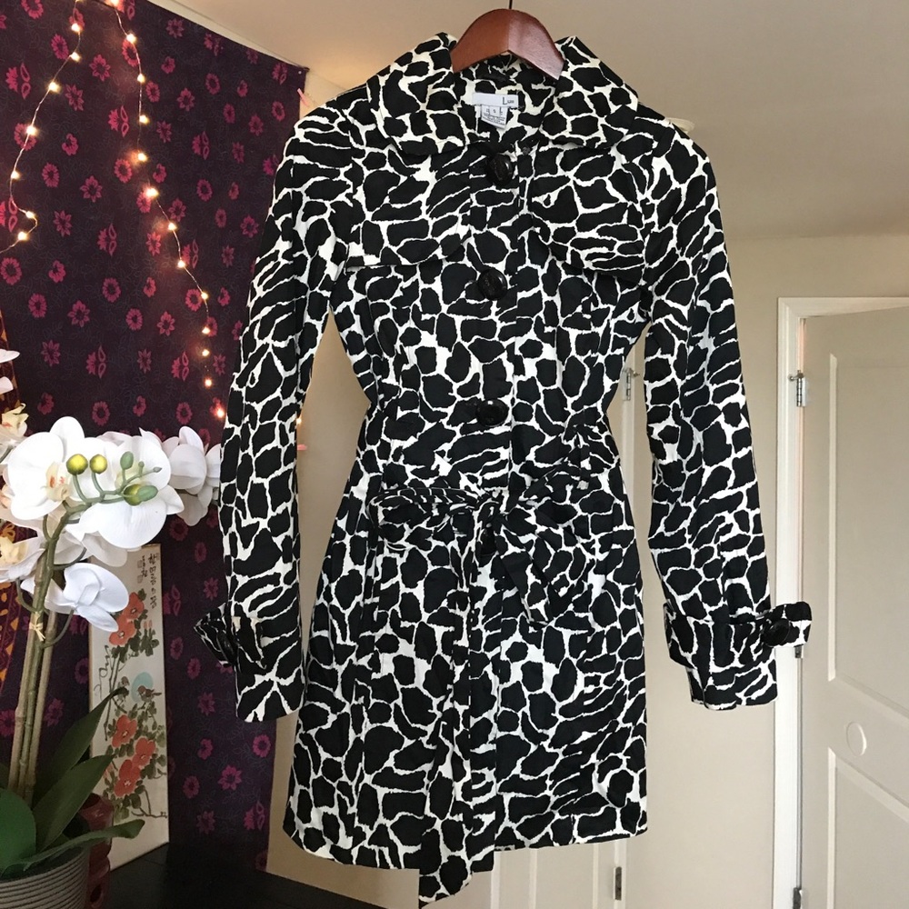 Printed Trench Coat