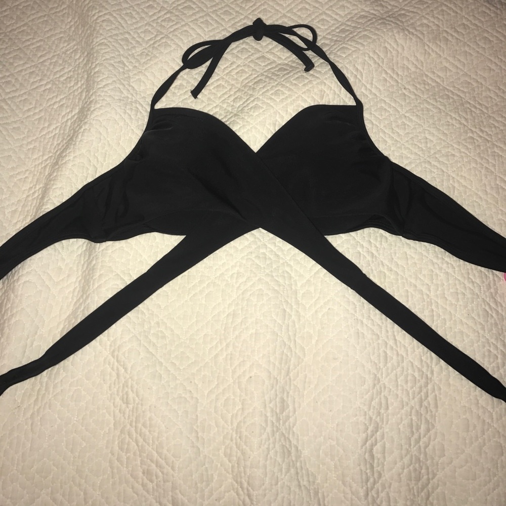 Victoria's Secret black push up bikini top