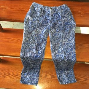 Ralph Lauren paisley capris/1