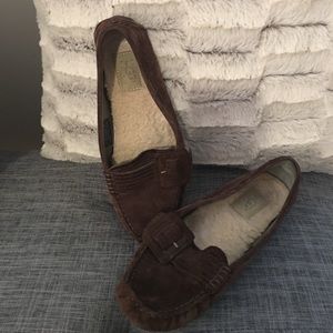 Brown UGG loafers. Gently used condition.