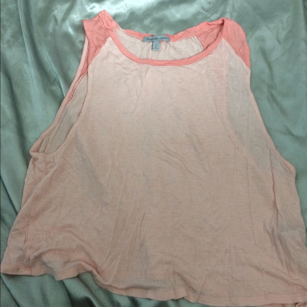 Charlotte Russe pink tank top
