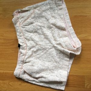 Rose pink flowered shorts