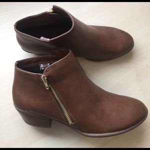 Brown Leather Ankle Boots