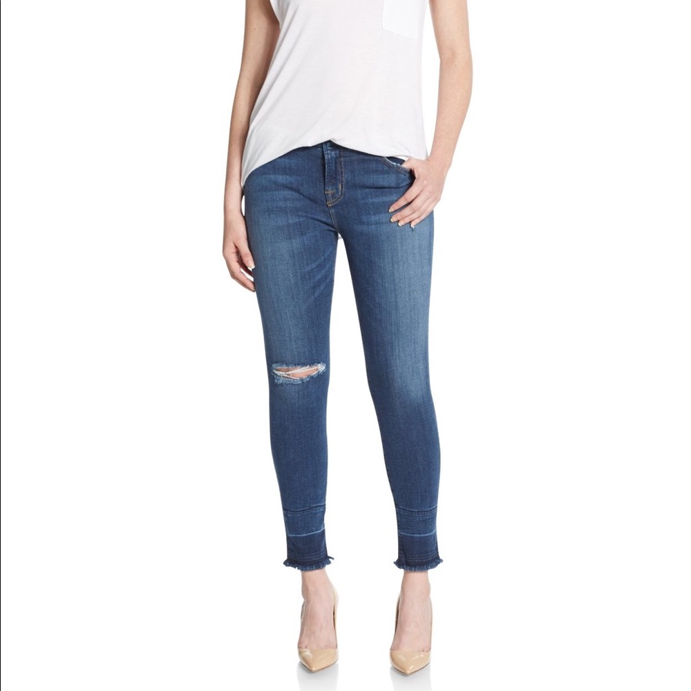 J brand 835 mid-rise cropped skinny jeans