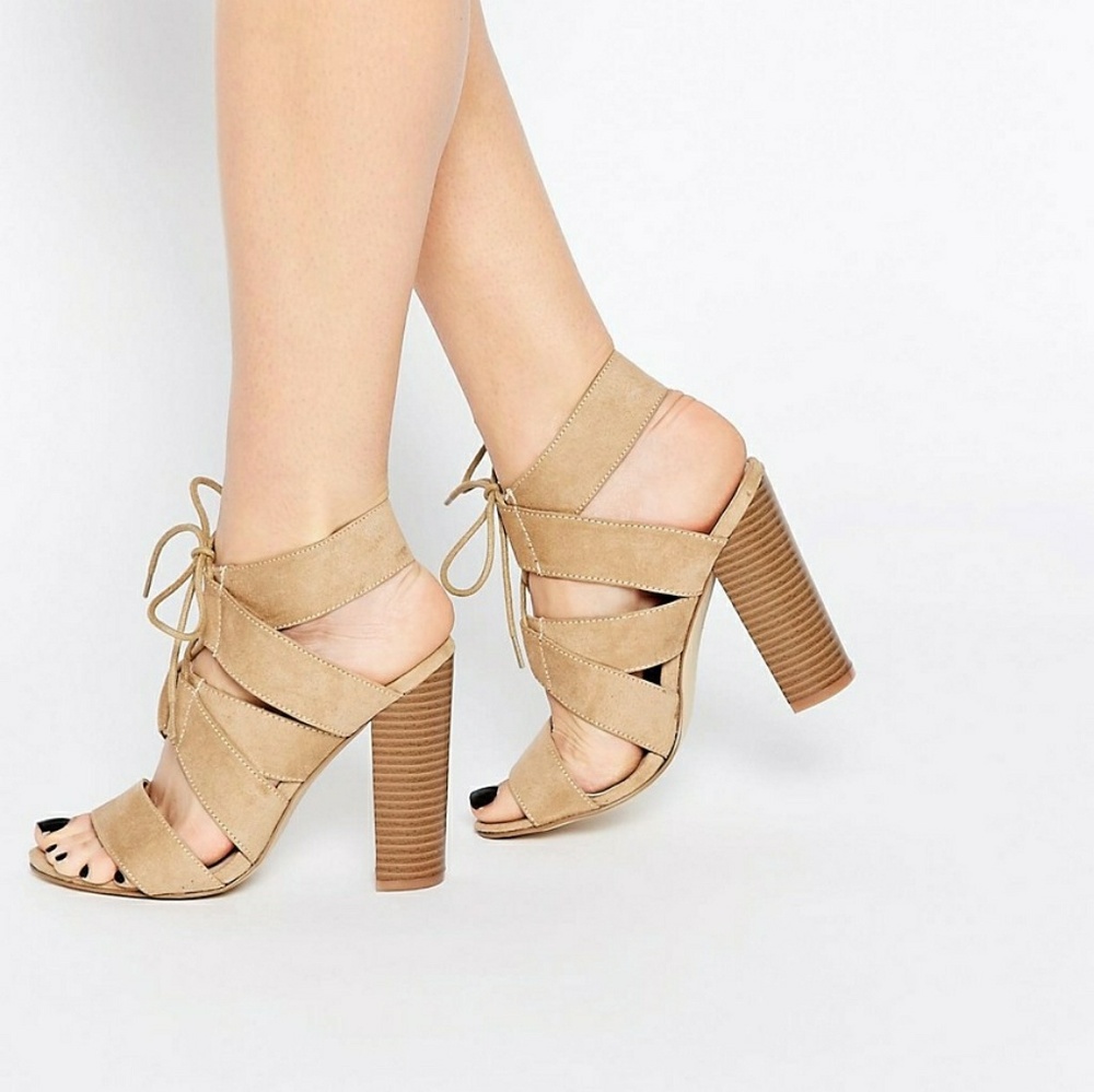 Lace up heels Sandals