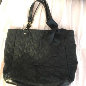 Betsey Johnson Bag w/ Heart-Stitched Details