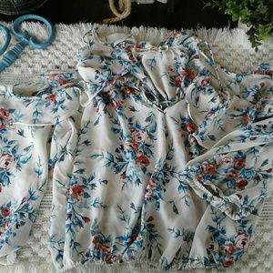 Floral off the shoulder top
