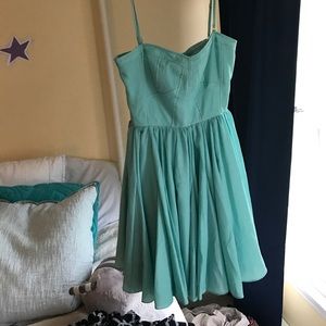 Timeless teal cocktail dress!