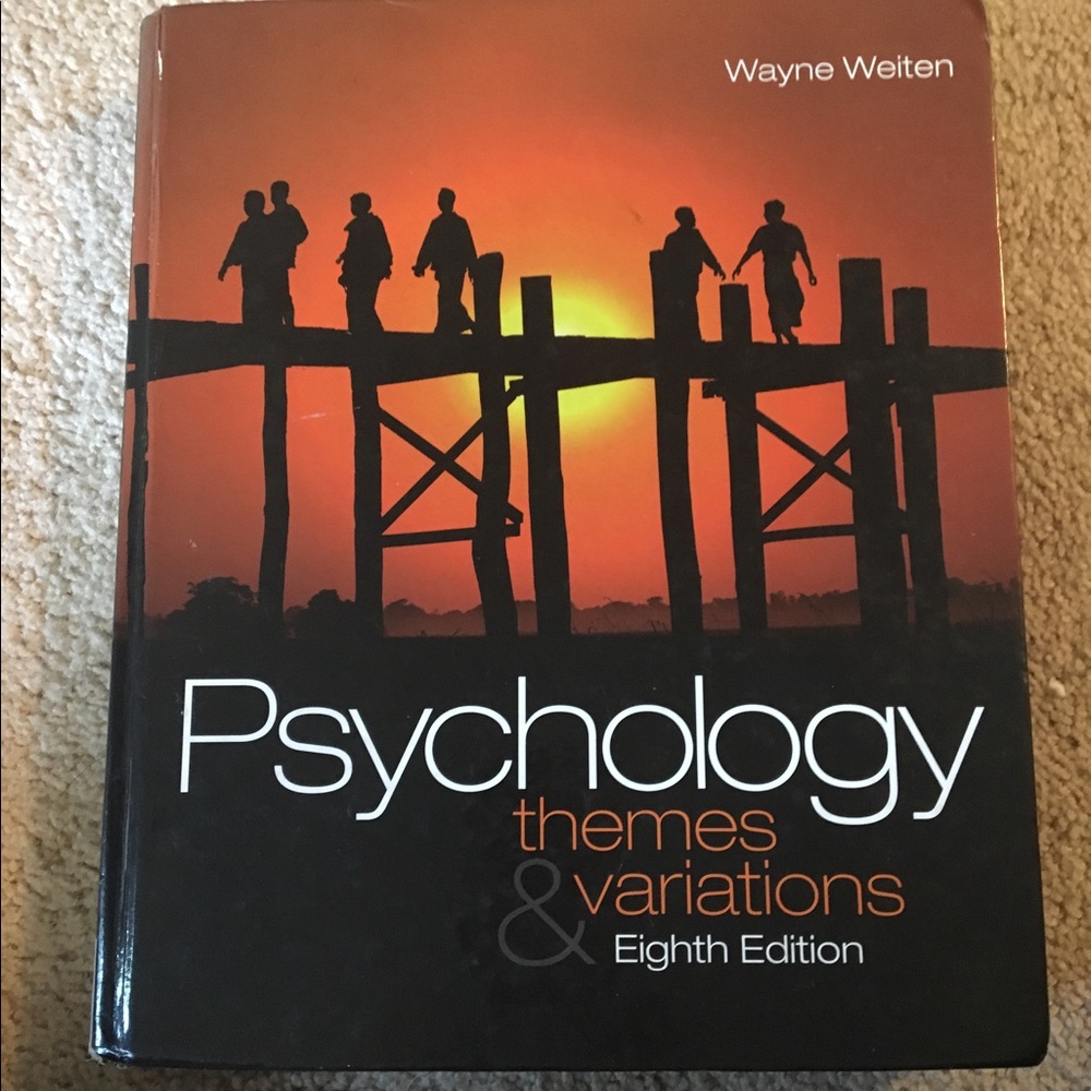 psychology book by Wayne Weiten eight edition