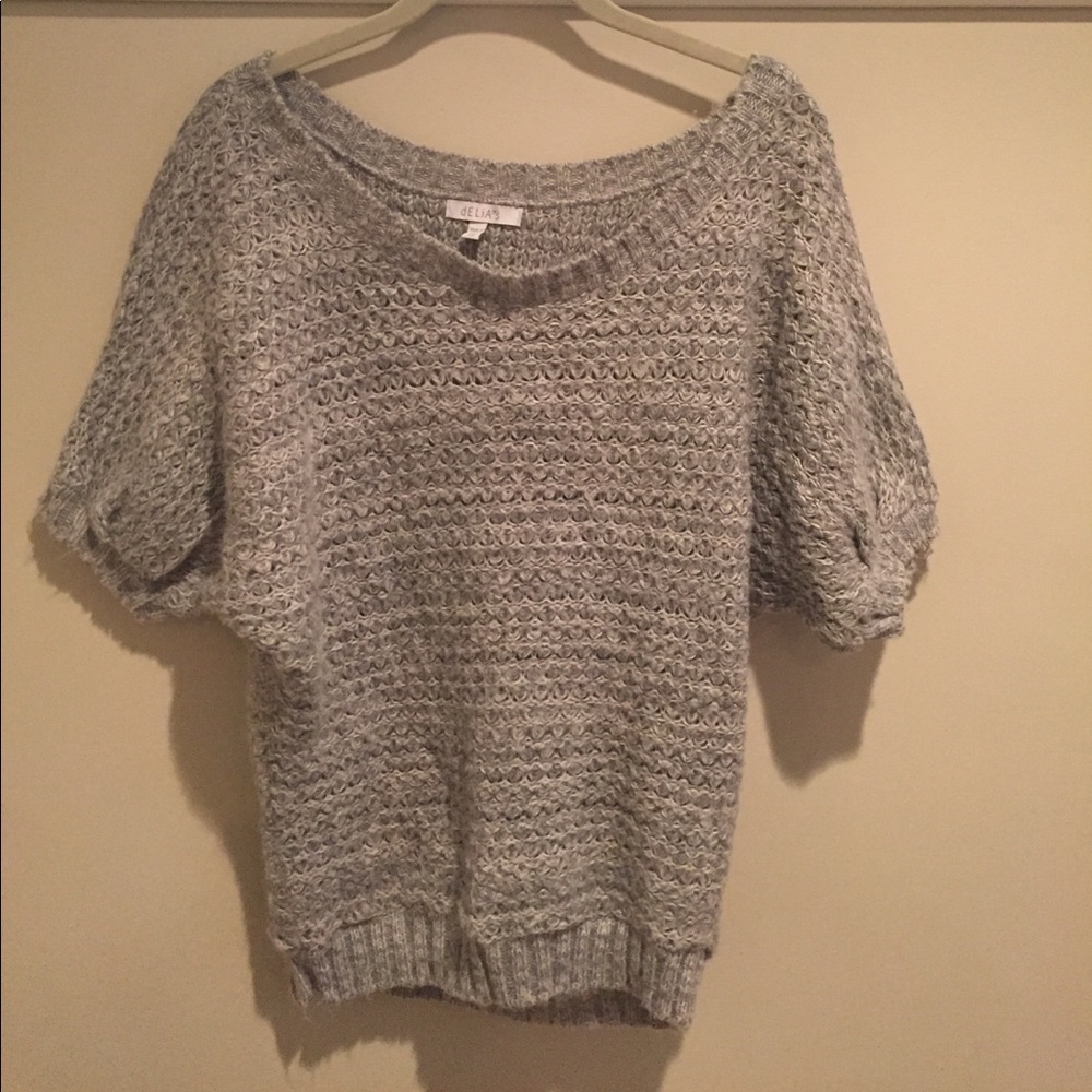 Short sleeve off the shoulder sweater from Delia's
