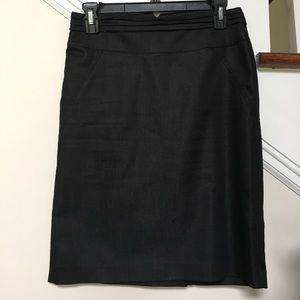 Black pencil skirt