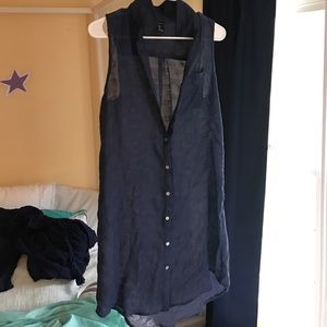 Sheer navy blue dress! Perfect for hot summer days