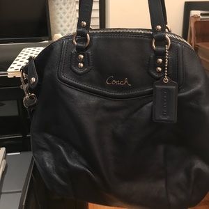 Coach Navy satchel