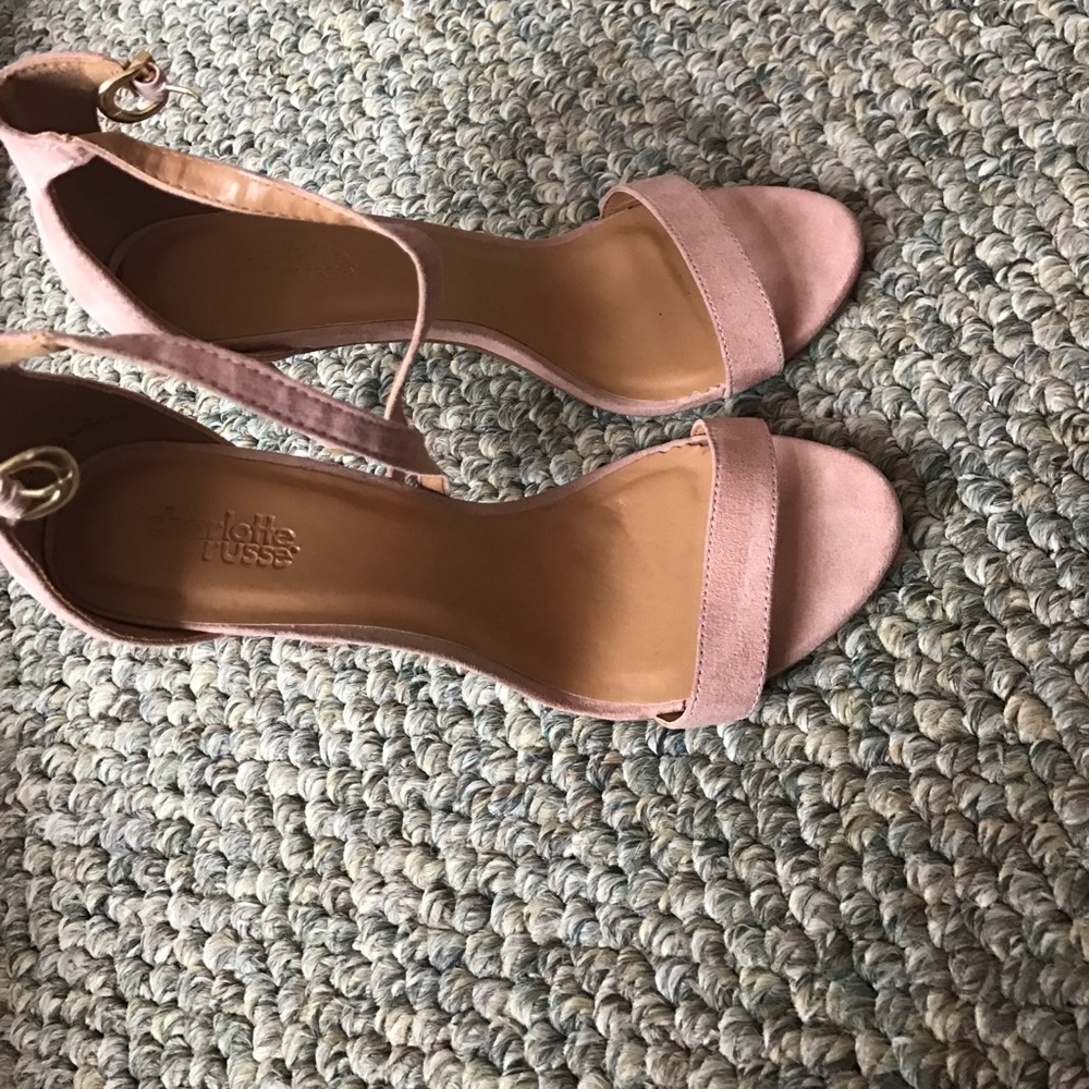 Blush pink heels