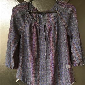 Sheer Printed Blouse