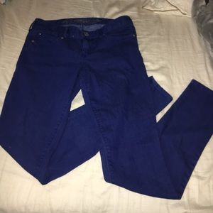 Dark blue express skinny jeans, size 2