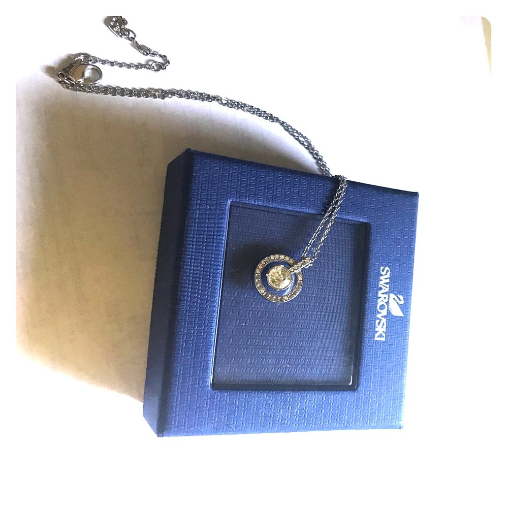 Swarovski lavender pendant necklace