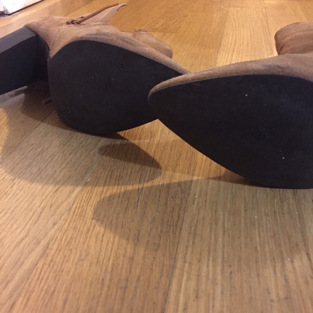 Genuine Suede Ankle Boots Festival Tassel Booties - Picture 4 of 7
