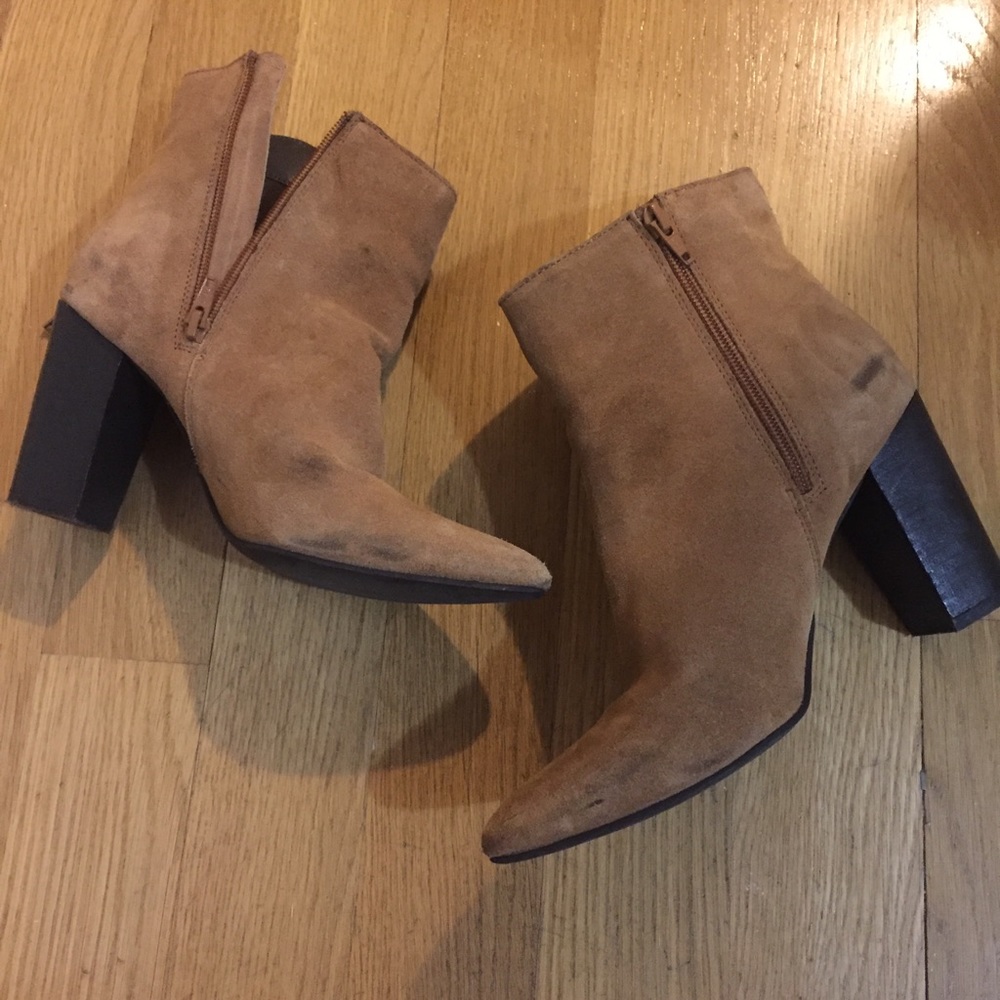Genuine Suede Ankle Boots Festival Tassel Booties - Picture 6 of 7