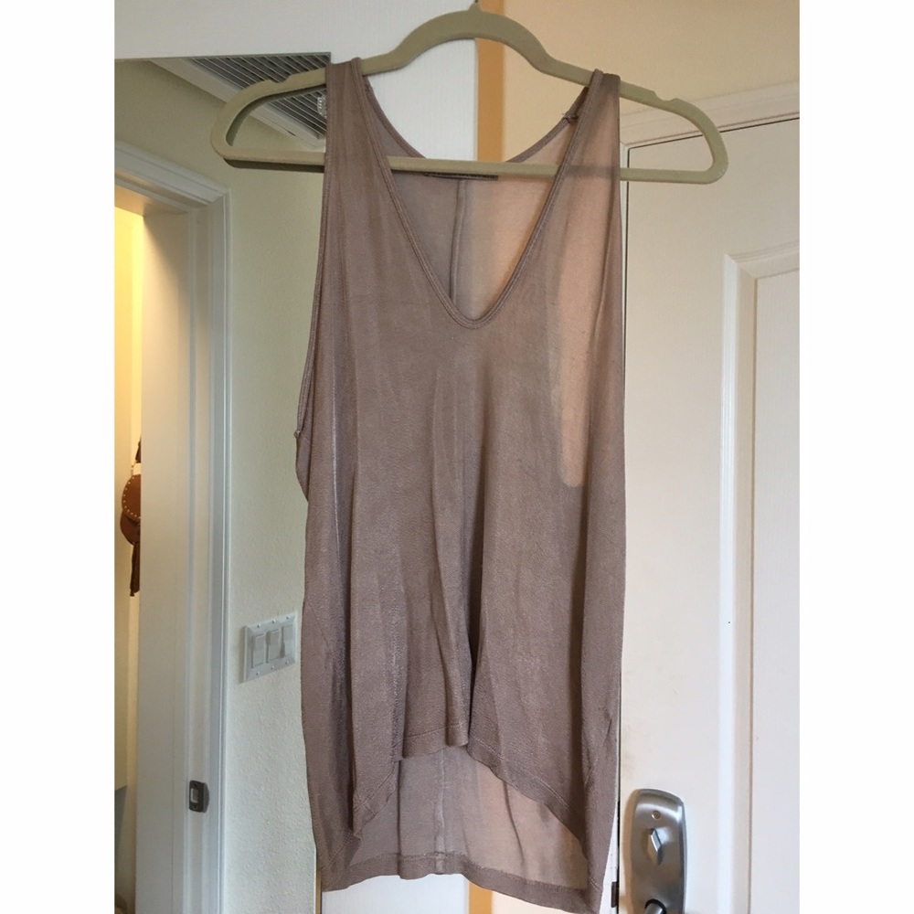 Zara nude beige top