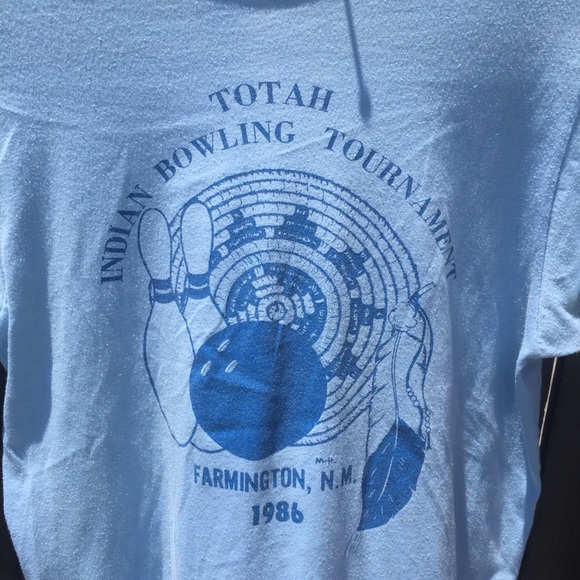 VTG 1986 TOTAH NEW MEXICO BLUE T-SHIRT SZ M - Picture 2 of 5