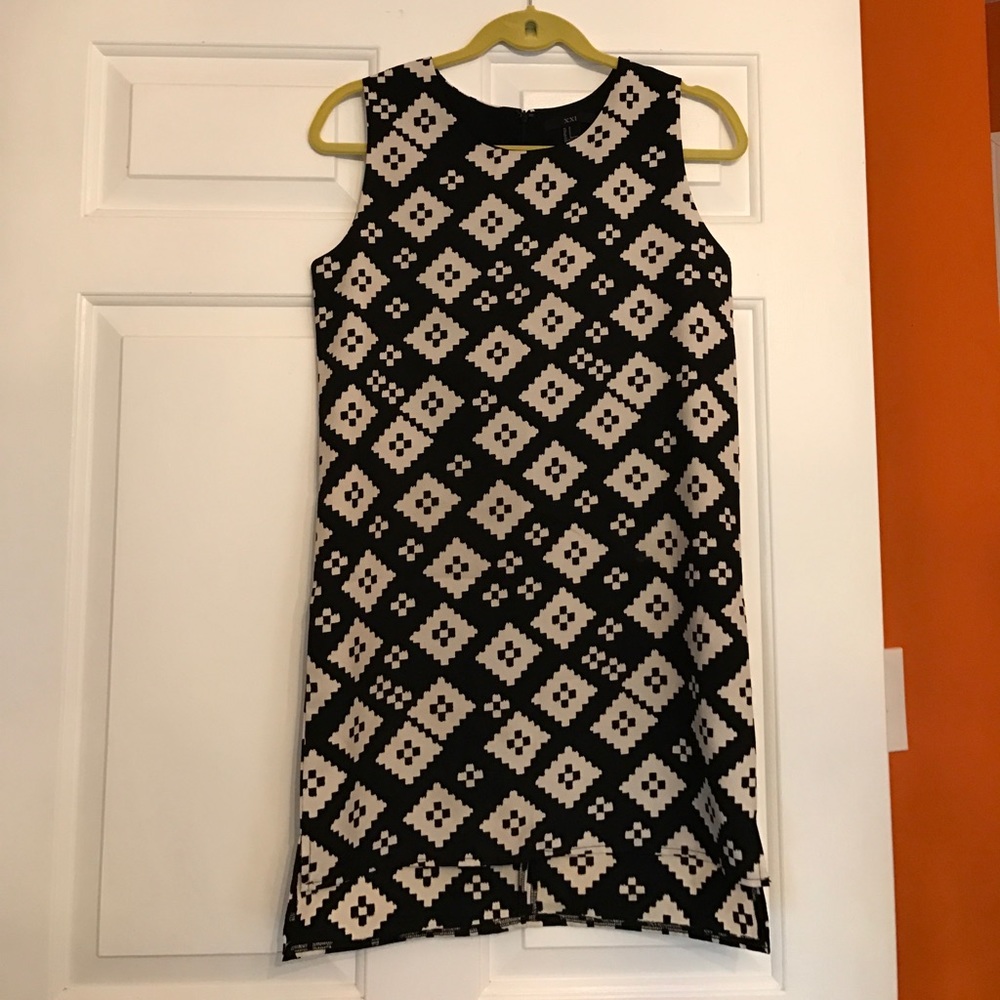 Tribal Black and Cream F21 Dress
