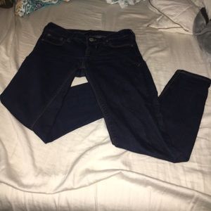 Dark blue express jeans, size o short