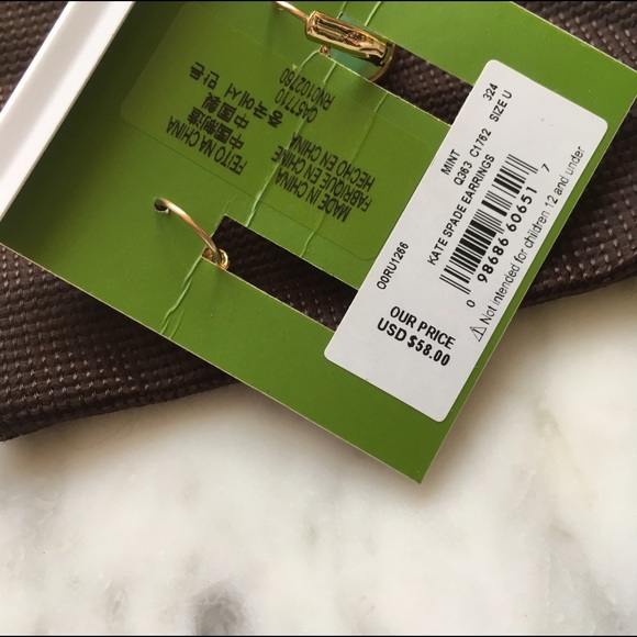 Kate Spade•Crystal Gum Drop Earrings - Picture 3 of 4