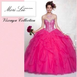 Mori Lee Prom Vizcaya Quinceanera Dress Cerise