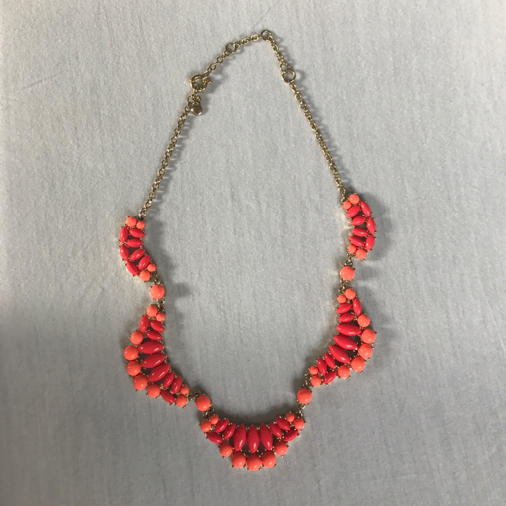 JCREW pink and coral necklace