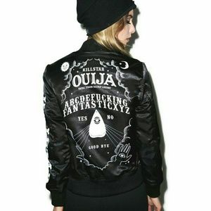 Killstar ouija goth bomber jacket