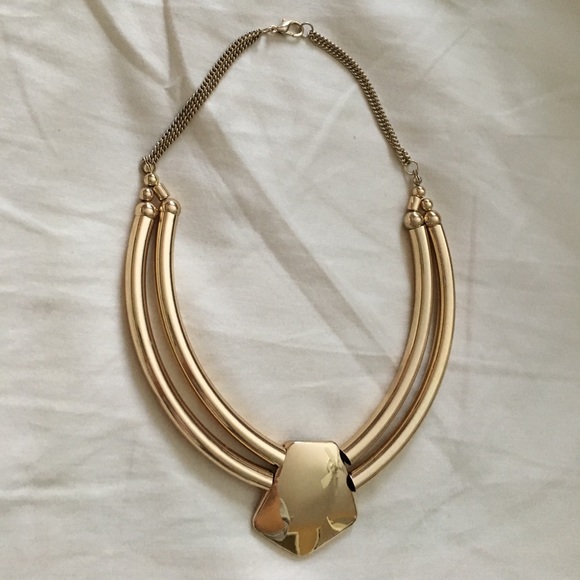 Gold Statement Necklace - Picture 2 of 2