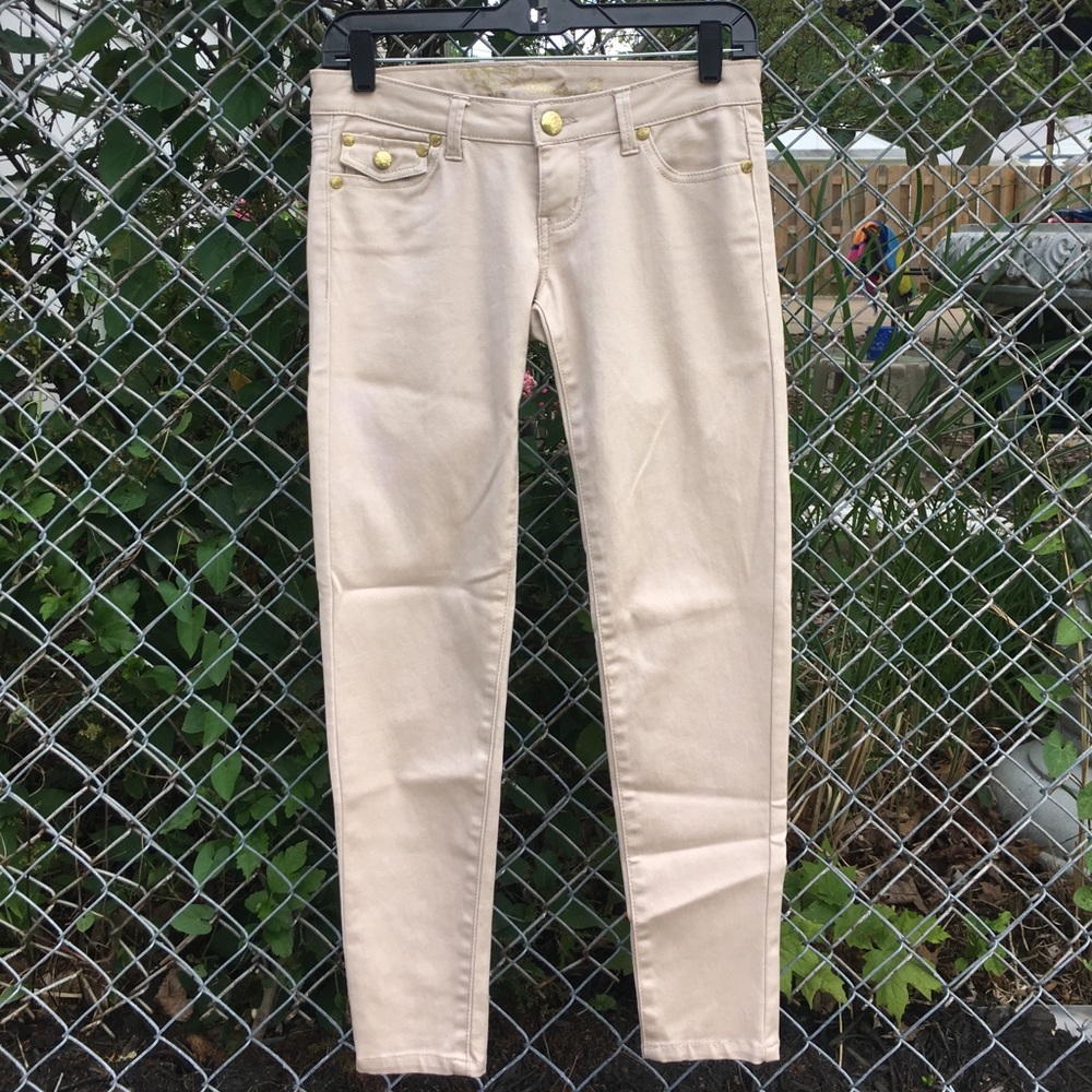 Arden B Tan Stretchy Jean Leggings